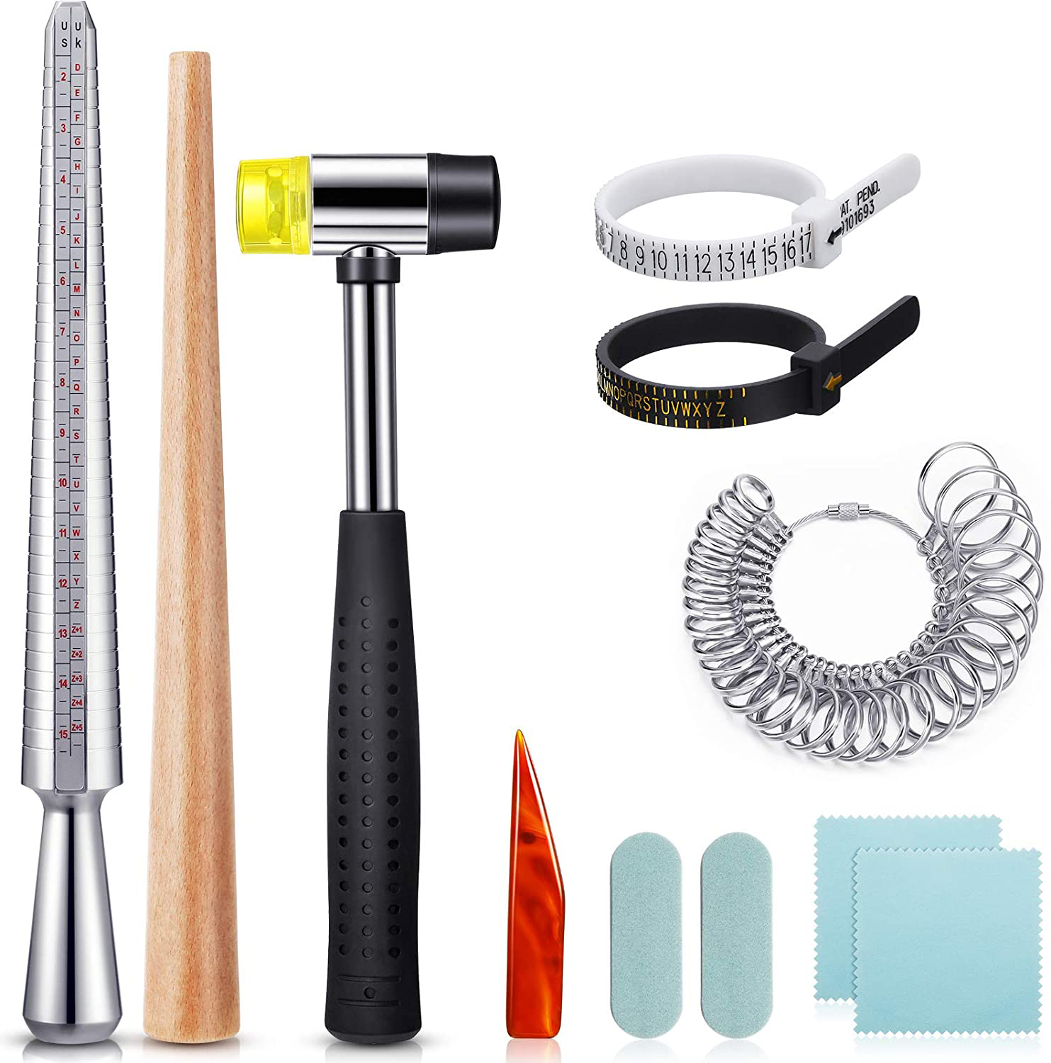 Jewelry Making Machines - 11 adet abd İngiltere yüzük Mandrel