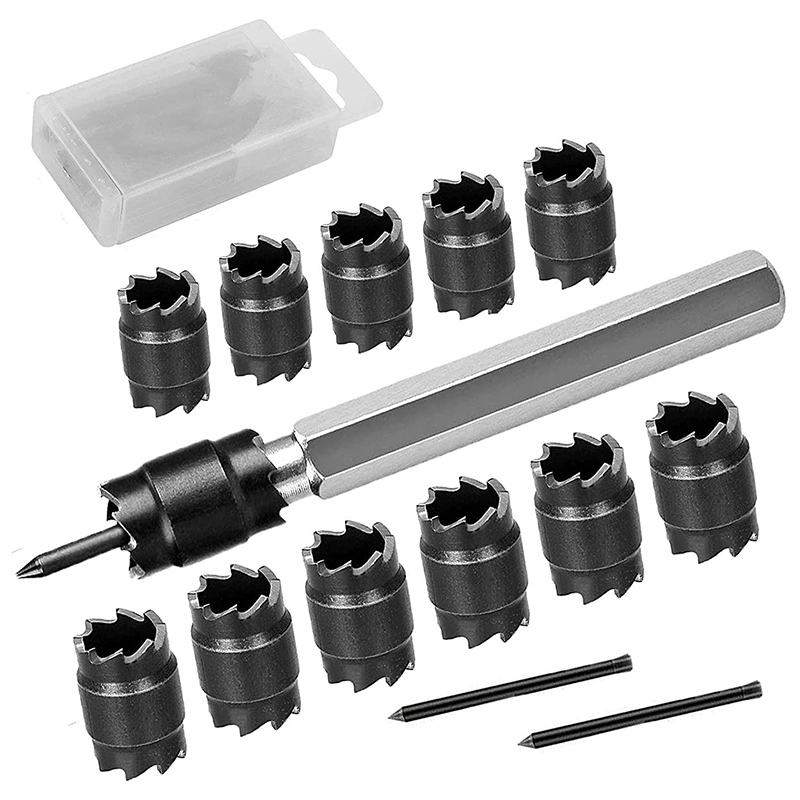 Jewelry Making Drill - 14-Piece çift taraflı 3/8 inç HSS