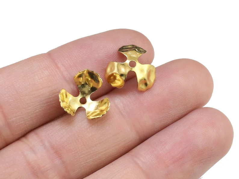 100 adet Pirinç Boncuk Uç Kapa - Jewelry Making Gemstones incelemesi ve fiyatı